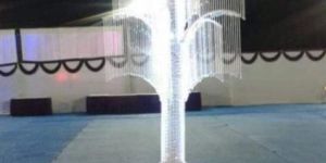 White Designer Wedding Crystal Tree