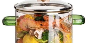 Glass Serving Bowl with Lid