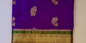 Purple Tissue Silk Saree