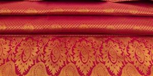 Red and Gold Banarasi Silk Saree
