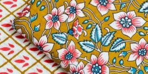 100 GSM Screen Printed Cotton Fabric