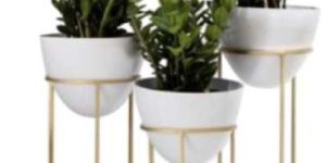 IR10012GW Iron Planter Set