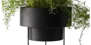IR10330BK Iron Floor Planter