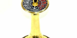 Brass Handmade Vintage Style Telegraph with Wooden Base