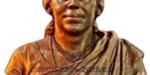 Fiberglass Bust Lady Sculpture