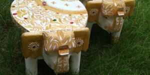 Wooden Elephant Stool