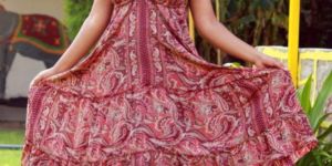 Women Long Magic Dress Poly Crepe