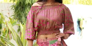 Women Poly Crepe off Shoulder Top