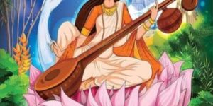 Sarswati Maa Painting
