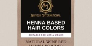 Wine Red Henna Based Hair Color