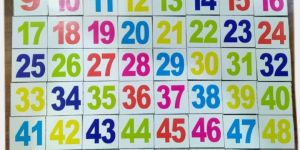 TE-25 1 to 50 Number Building Blocks