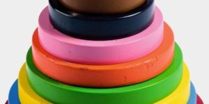 TE-89 Wooden Circle Stacking Toy