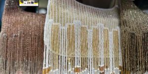 Luxury Tassel Latkan Batua Embroidered Rexine Leather Bag