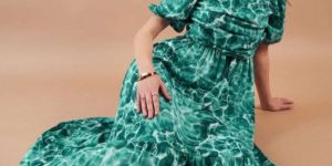 Party Wear Floral Maxi Gown Dress