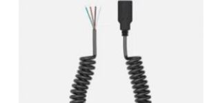 Customizable High Quality Black 3 4 5 6 Core PUR Spiral Cable Coiled Wire