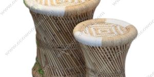 Ecowoodies Cercis HandiCraft Indoor/Outdoor Bar Stool Set