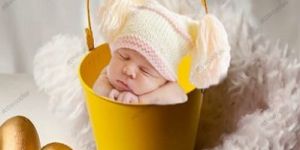 Small Metal Bucket Pastel Colour Mini Tin with Handle