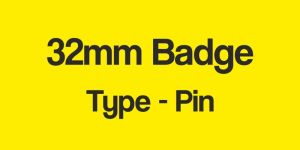32mm Customized Button Badge with Pin