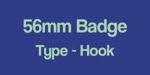 56mm Customized Button Badge with Hook