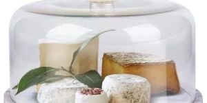 Marble Cake Stand Base Glass Cover Dome