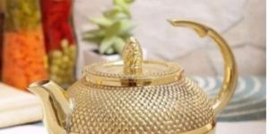 Brass Half Handle Tea Pot