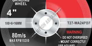 4X6 Black Grinding Wheel