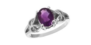 925 Silver Ring for Women and Girls Gemstone Amethyst