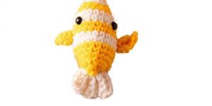 Crochet Stuffed Butterfly Fish Toy