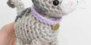Crochet Stuffed Cat Toy