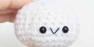 Crochet Stuffed Garlic Toy