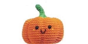 Crochet Stuffed Pumpkin Toy