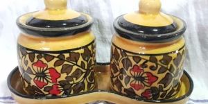 Ceramic Pickle Jar Set