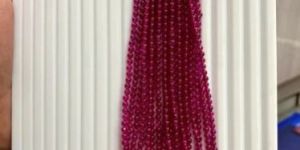 Plain Red Imitation Beads Necklace