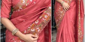 Visca Slub Silk Saree