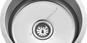 Stainless Steel Round Bowl Kitchen Sink