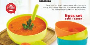 Plastic Soup Bowl with Spoon