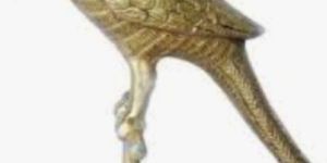 Brass Parrot Statue