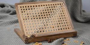 Rattan Wooden Laptop Stand