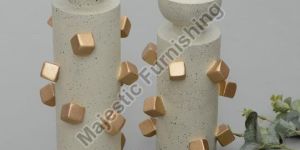 Toffee Wooden Candle Stand