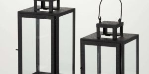 Iron Glass Candle Holder