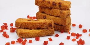 Eggless Fruit Cake Rusk Biscuits
