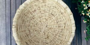 Handcrafted Cane Grass Basket