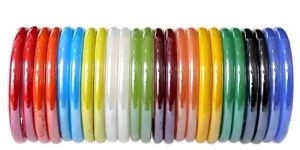 RAINBOW GLASS BANGLES KADA SET