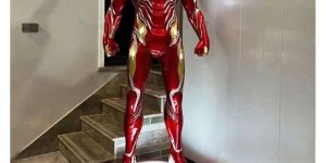 Iron Man Mark 50 215cm LED Statue with Base