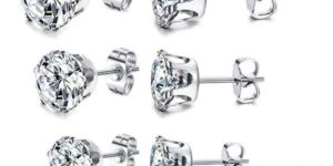 Ladies Plain Silver Earrings