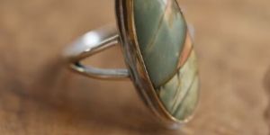 Mens Red Creek Jasper Ring