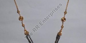 Brass Fancy Bead Mangalsutra without Pendant