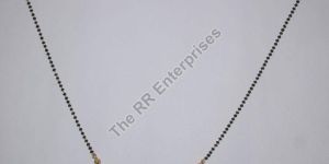Brass Single Chain Leaves Mangalsutra with Pendant
