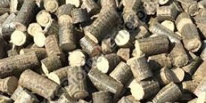 60 mm - 90 mm cotton Stalk Biomass briquette