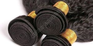 Kinky Straight Human Hair Weft Extension